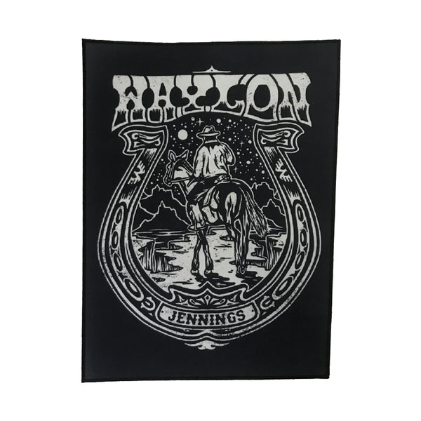 Waylon Jennings Horseshoe Back Patch - Accessories - Waylon Jennings Merch Co.