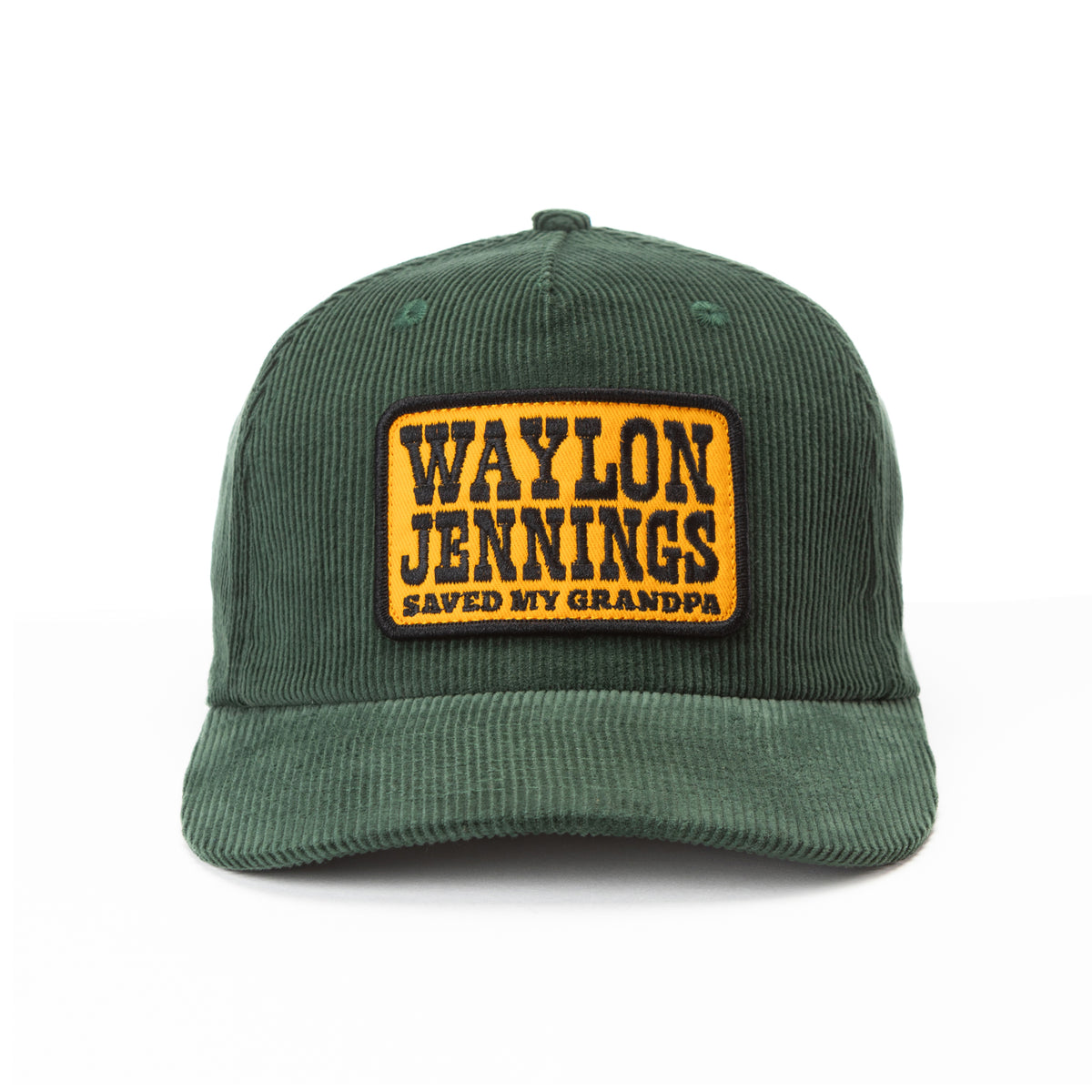 服/ファッション vintage hat20 Seager x Waylon Jennings Grandpa Corduroy Snapback - Green– Waylon
