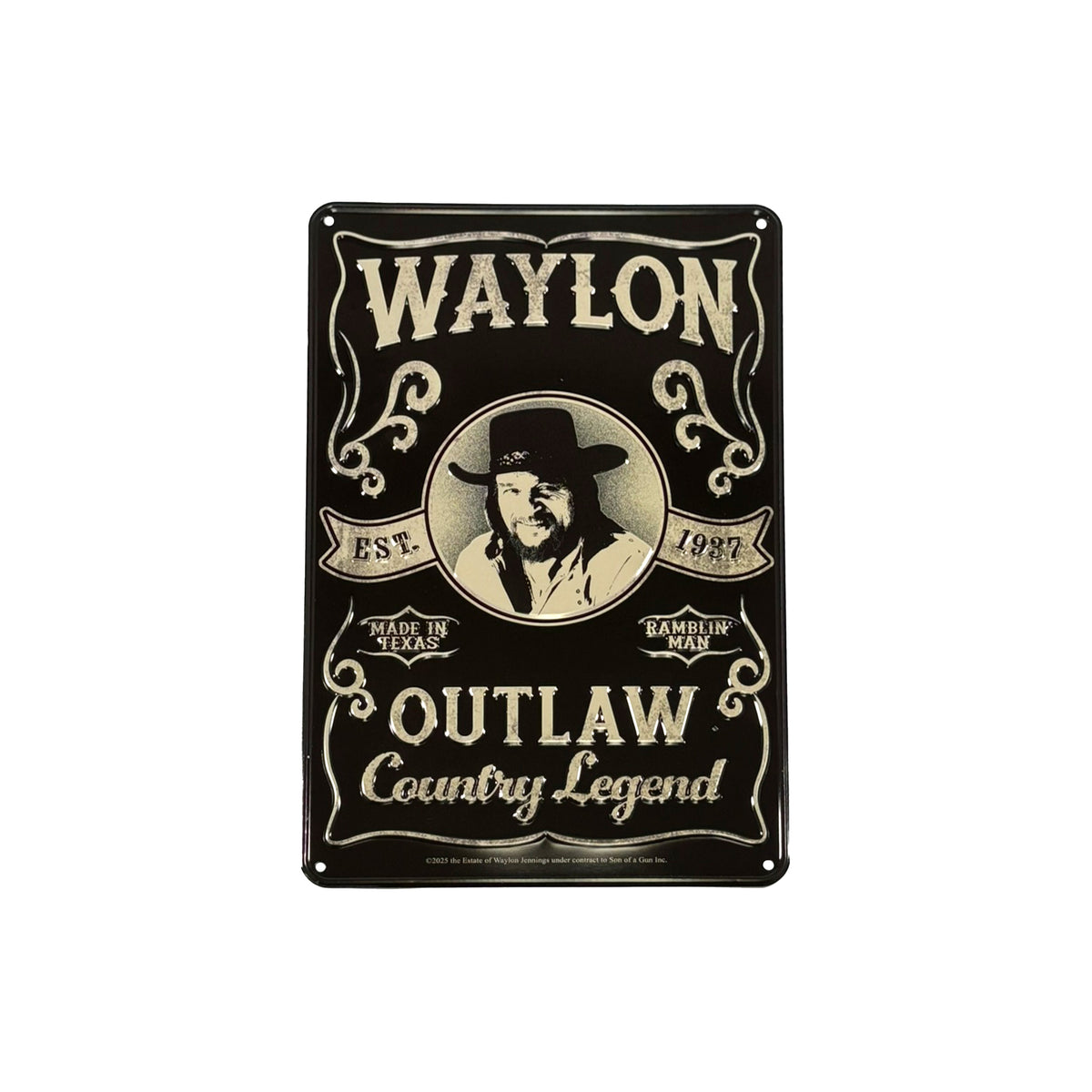 Outlaw Country Legend Wall Art– Waylon Jennings Merch Co.