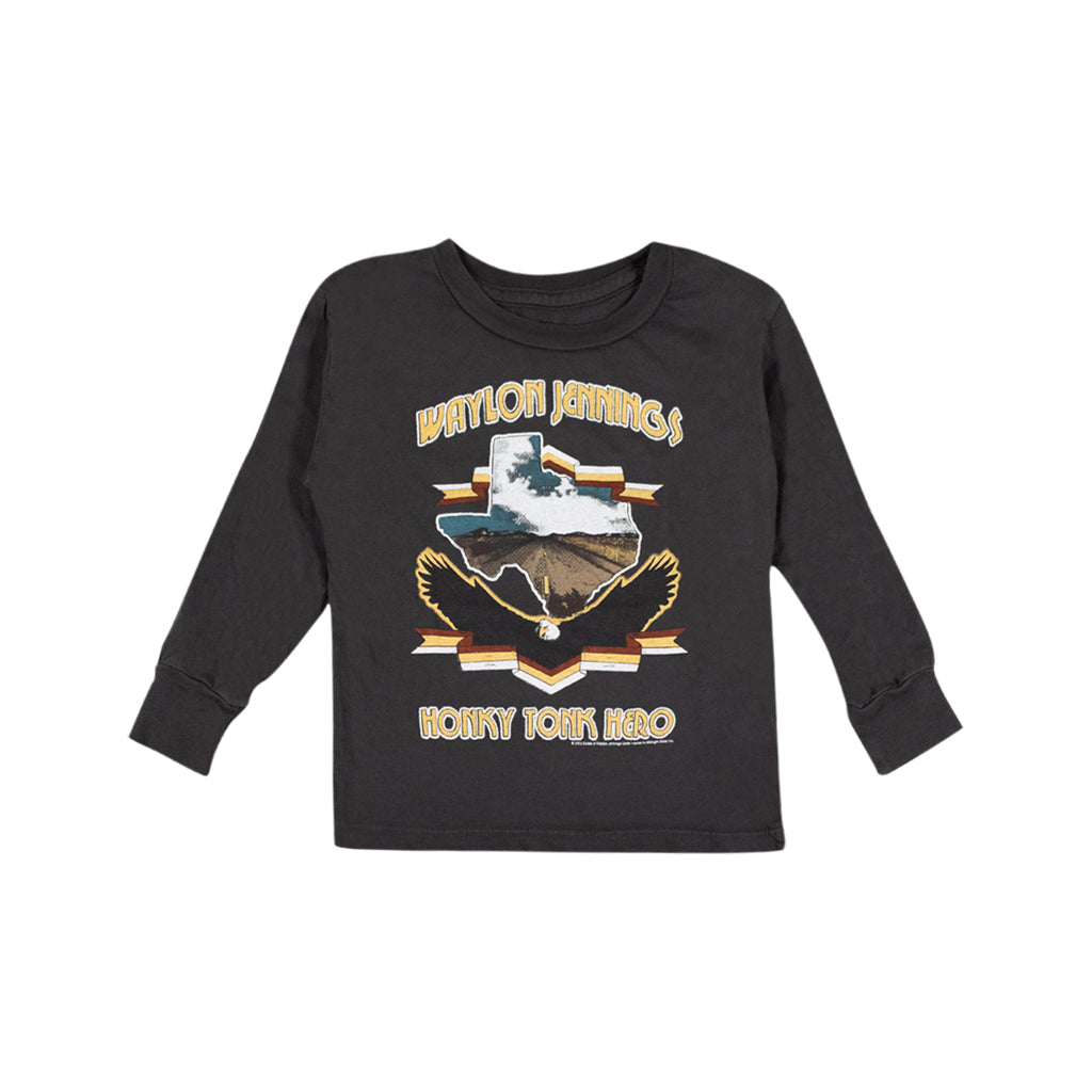 Honky Tonk Hero Rowdy Sprout Kid's Long-Sleeve Tee– Waylon