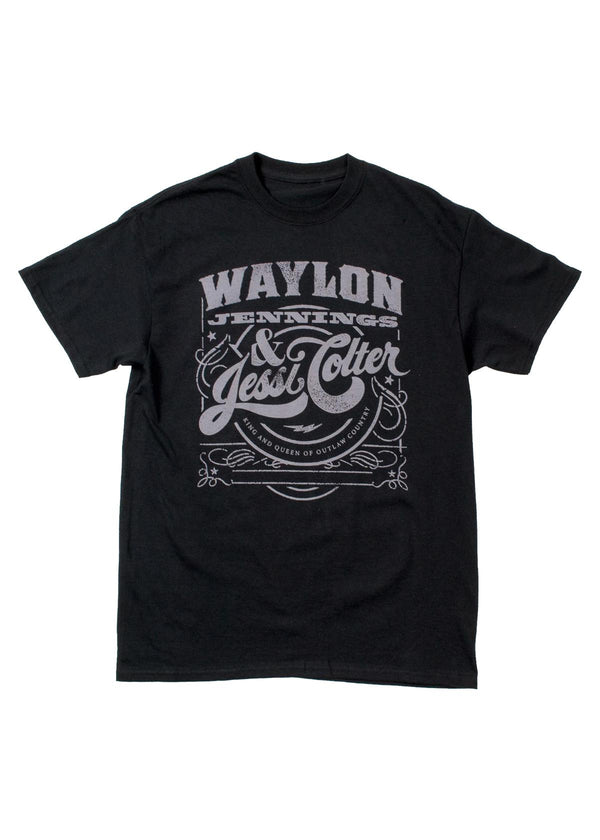 Waylon Jennings & Jessi Colter Mens Tee Shirt - Men's Tee Shirt - Waylon Jennings Merch Co.