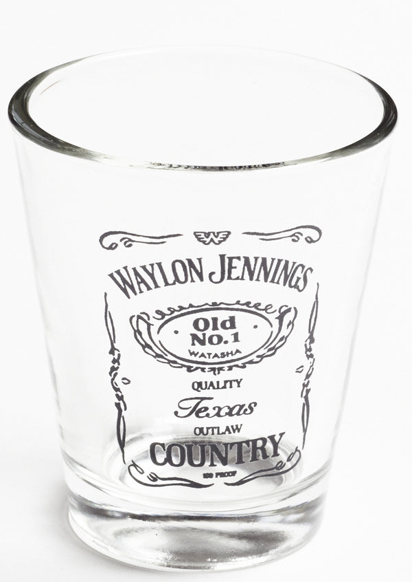 Waylon Jennings Watasha Shot Glass - Accessories - Waylon Jennings Merch Co.