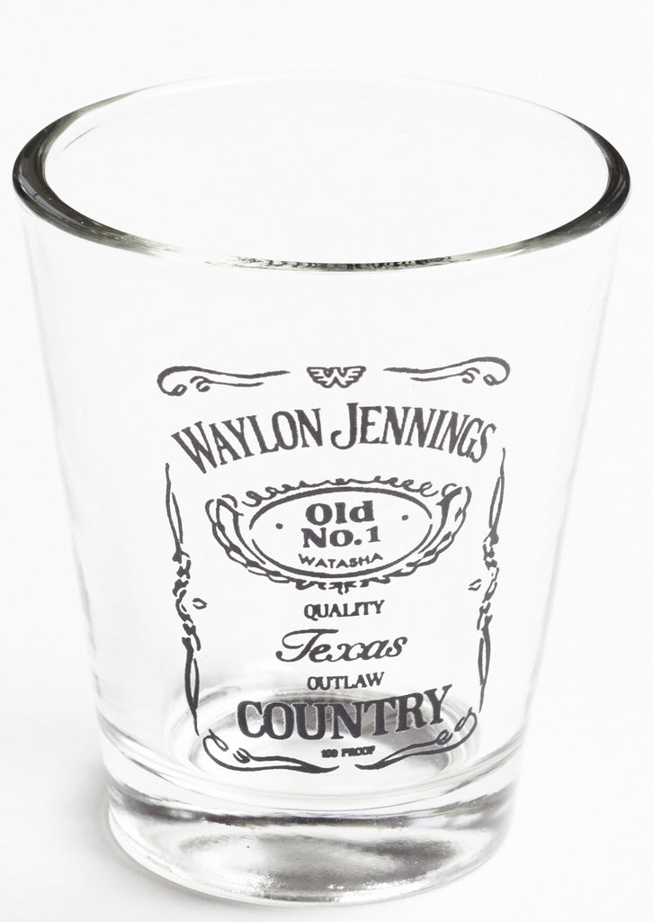 Waylon Jennings Watasha Shot Glass - Accessories - Waylon Jennings Merch Co.