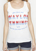 God, Guns, and Waylon Jennings White Womens Tank Top - Women's Tee Shirt - Waylon Jennings Merch Co.