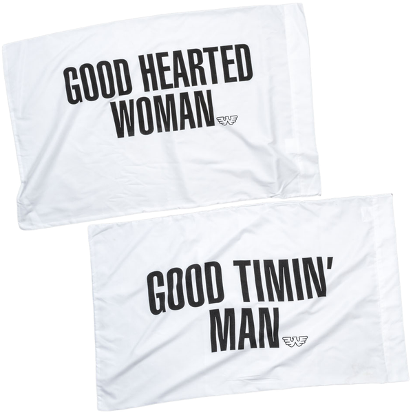Waylon Jennings Man and Woman Pillow Case Set -  - Waylon Jennings Merch Co.