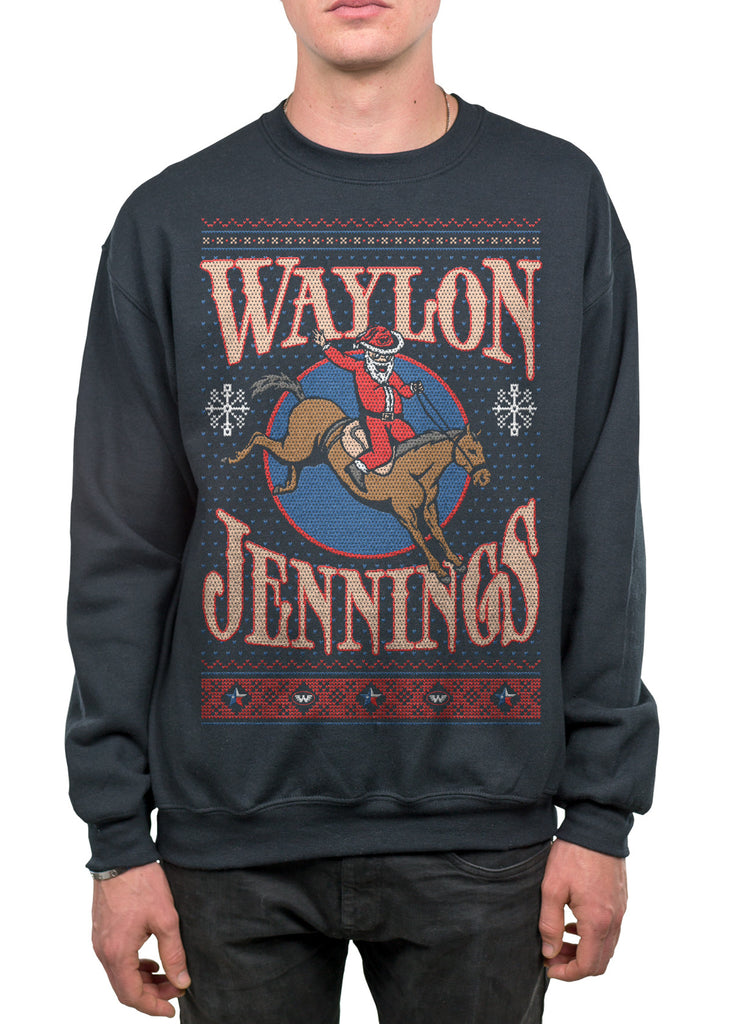 Waylon Jennings 2016 Unisex Holiday Sweatshirt - Men's Tee Shirt - Waylon Jennings Merch Co.