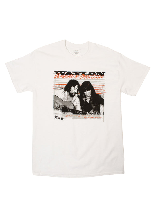 Waylon Jennings and Jessi Colter Outlaw Love Tee - Men's Tee Shirt - Waylon Jennings Merch Co.