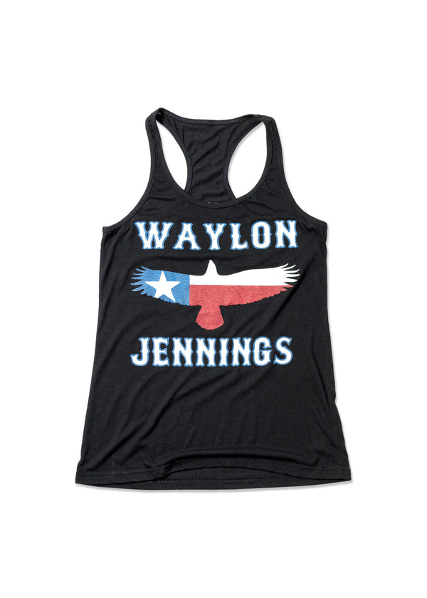 Waylon Jennings Lonestar Women's Tank - Men's Tee Shirt - Waylon Jennings Merch Co.