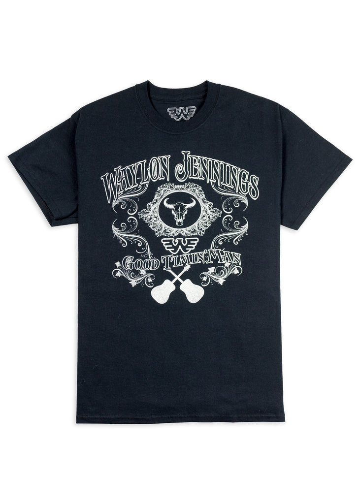 Good Timin' Man Waylon Jennings Mens Tee Shirt - Men's Tee Shirt - Waylon Jennings Merch Co.