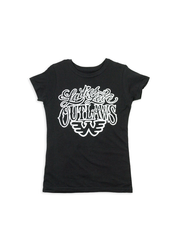 Ladies Love Outlaws Waylon Jennings Women's Tee - Women's Tee Shirt - Waylon Jennings Merch Co.