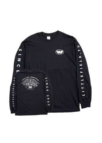 Littlefield Texas Waylon Jennings Longsleeve Shirt - Men's Tee Shirt - Waylon Jennings Merch Co.