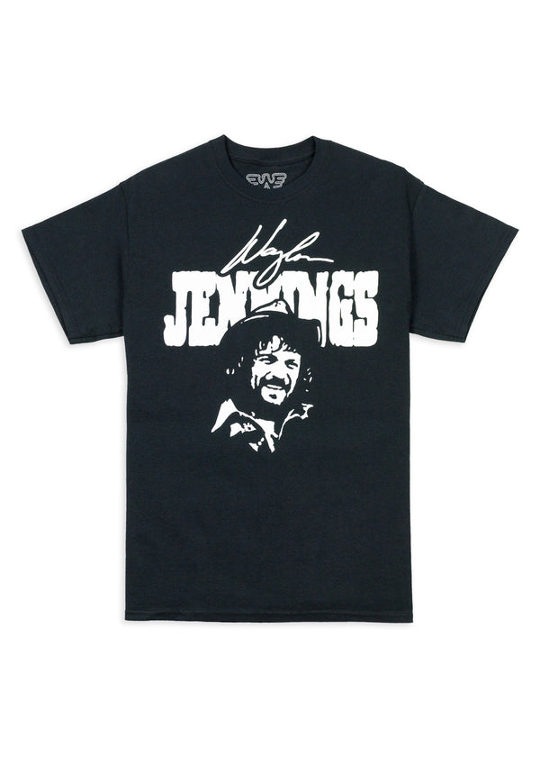 Waylon Jennings Signature Photo Men's Tee - Men's Tee Shirt - Waylon Jennings Merch Co.