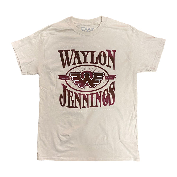 Waylon Jennings Ready for the Country Flying W Mens Tee Shirt - Men's Tee Shirt - Waylon Jennings Merch Co.
