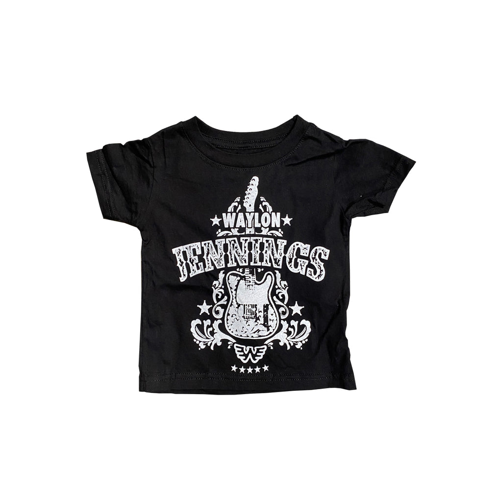 Waylon Jennings Telecaster Kid's Tee - Kid's Tee Shirt - Waylon Jennings Merch Co.