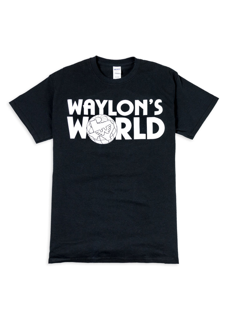 Waylon's World Men's Crewneck Tee Shirt (Black) - Men's Tee Shirt - Waylon Jennings Merch Co.