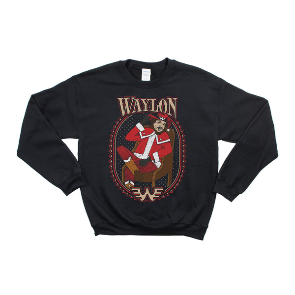 Waylon Jennings 2017 Unisex Holiday Sweater - Men's Tee Shirt - Waylon Jennings Merch Co.