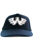 Waylon Jennings Symbol Flying W Trucker Hat - Black - Accessories - Waylon Jennings Merch Co.