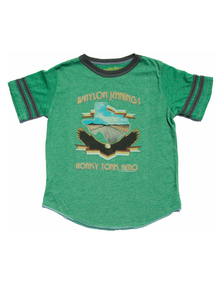 Waylon Jennings Honky Tonk Hero Kid's Tee - Kid's Tee Shirt - Waylon Jennings Merch Co.