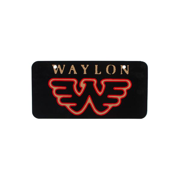 Waylon Jennings Flying W License Plate - Accessories - Waylon Jennings Merch Co.