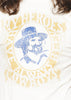 My Heroes Have Always Been Cowboys Waylon Jennings Men's Vintage Style Crew - Dirty White - Men's Tee Shirt - Waylon Jennings Merch Co.