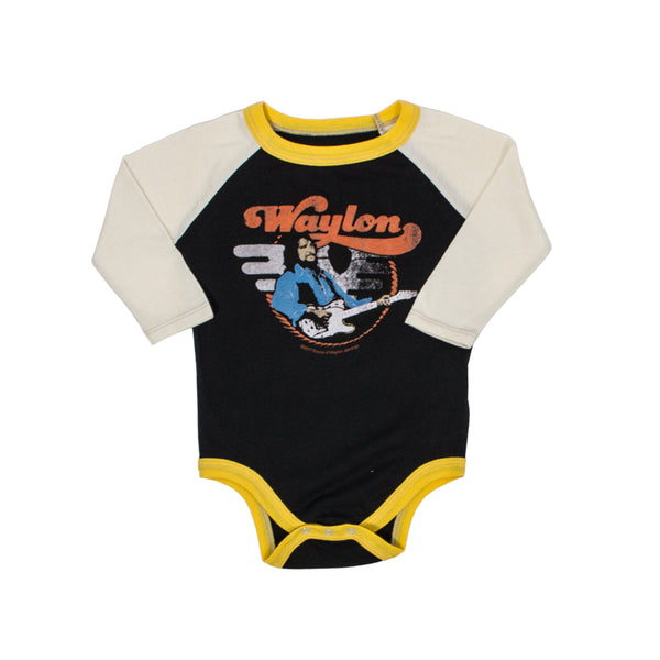 Waylon Jennings Telecaster Guitar Baby Onesie - Onesie - Waylon Jennings Merch Co.