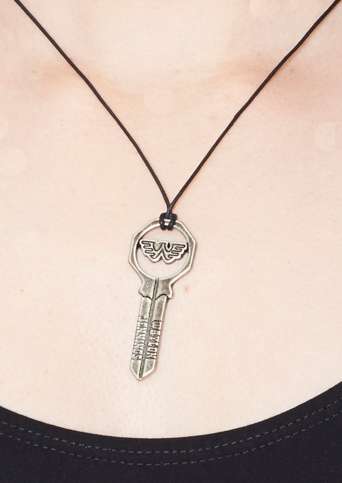Waylon Jennings Silver Key Necklace - Accessories - Waylon Jennings Merch Co.