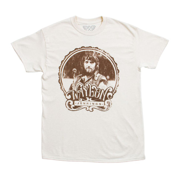 Waylon Jennings Vintage 70's Style Shirt - Men's Tee Shirt - Waylon Jennings Merch Co.
