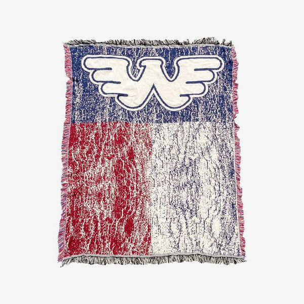 Waylon Jennings Flying W Symbol Texas Flag Blanket - Blanket - Waylon Jennings Merch Co.