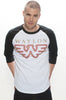 Waylon Jennings Gold Flying W Unisex Baseball Tee - Men's Tee Shirt - Waylon Jennings Merch Co.